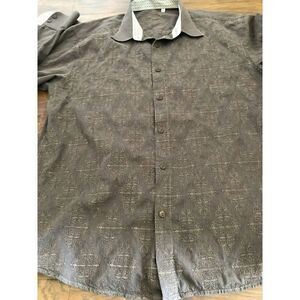 191 Unlimited Button Up Shirt Mens Extra Large Long Sleeve XL Embroidered
